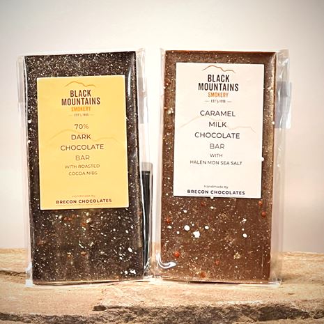 Brecon Chocolates Milk and Dark Chocolate Bars