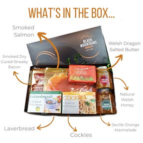 Welsh Breakfast Feast Gift Box Contents 