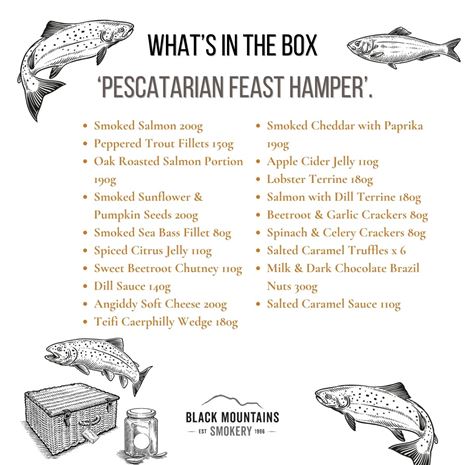Pescatarian Feast Hamper Contents