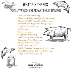 Really Welsh Breakfast Hamper Contents 