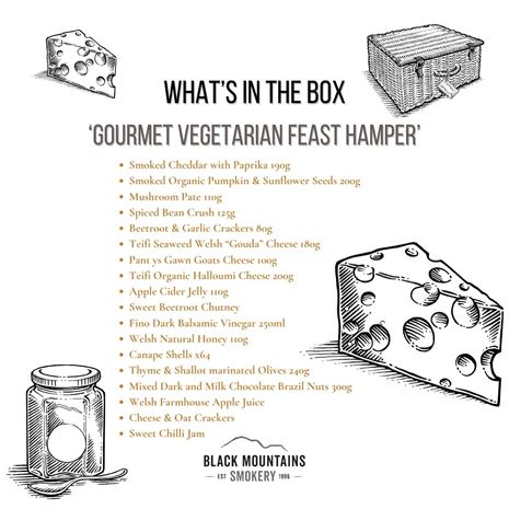 Gourmet Vegetarian Feast Hamper Contents