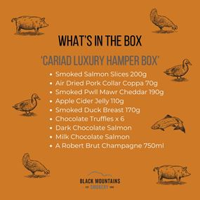 What’s in the cariad luxury hamper box 