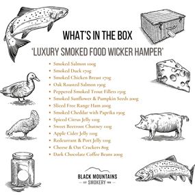 Luxury Smoked Wicker Hamper 