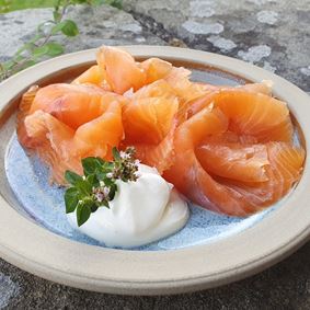 cold smoked chalkstream rainbow trout