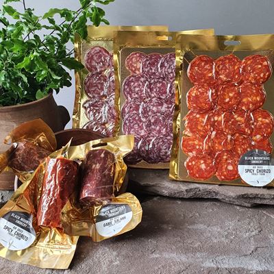 Trealy Farm Charcuterie Salami and chorizo Trealy Farm Charcuterie Salami and chorizo