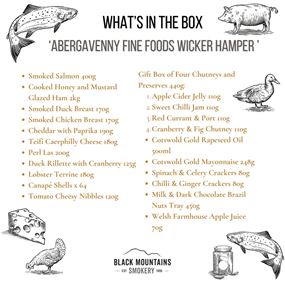 Abergavenny Luxury Deli Hamper Contents 