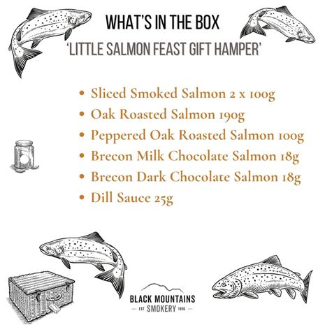 Little Salmon Gift Box Hamper Contents