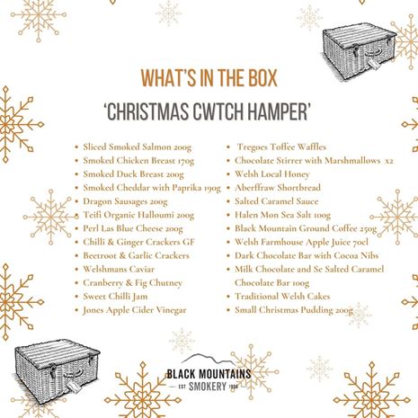 Christmas Cwtch Hamper Contents