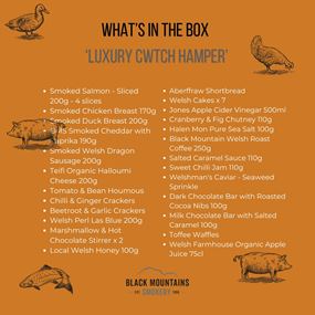 What's in the Luxury Cwtch Hamper Box 