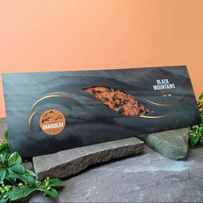 Gravadlax Salmon in packaging 