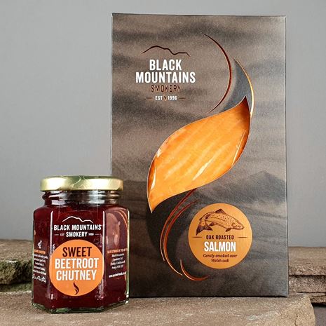 Hot Smoked Oak Roasted Salmon & Chutney