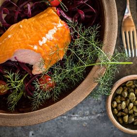 Hot Smoked Oak Roast Salmon