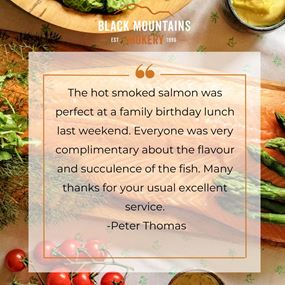 Oak Roast Salmon Testimonial 