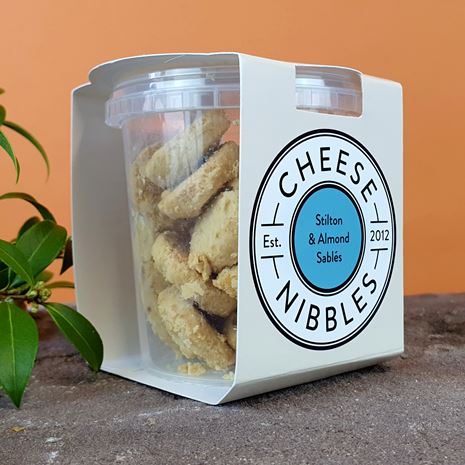 cheese nibbles sables stilton almond