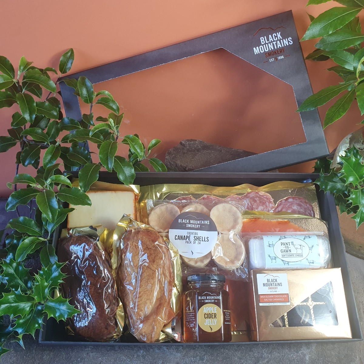 Christmas Gourmet Food Hamper, Smoked Food Gift Box