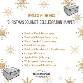 Gourmet Christmas Celebration Gift Box Hamper Contents 