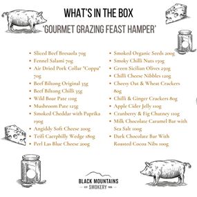 Gourmet Grazing Feast Hamper Contents 