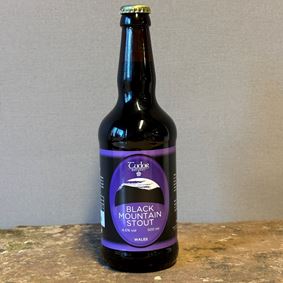 Black mountain stout ale beer