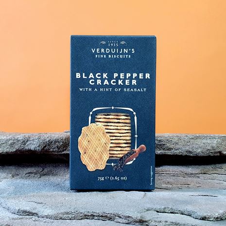 Black pepper and sea salt crackers