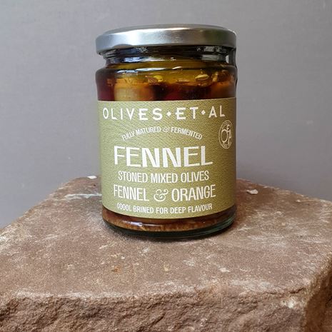 fennel & orange marinated olives