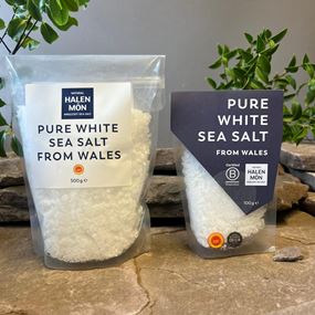 Halen Mon Welsh Flaky Sea Salt 100g and 500g 