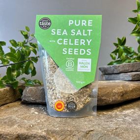 Halen Mon Welsh Flaky Sea Salt Celery Seed Flavour 100g 