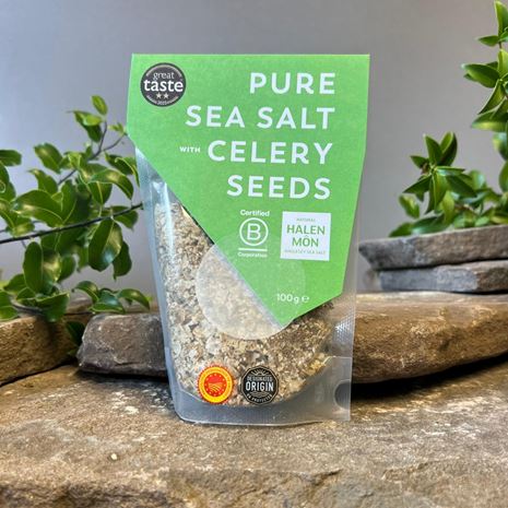 Halen Mon Welsh Flaky Sea Salt Celery Seed Flavour 100g