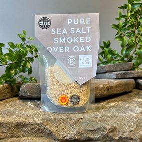 Halen Mon Welsh Flaky Sea Salt Smoked Gently Over Oak 100g 