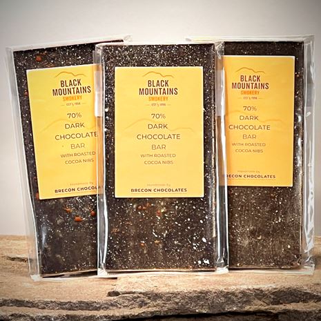 Brecon Chocolates Dark Chocolate with Cacao Nib Bar