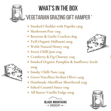 Vegetarian Grazing Box Contents