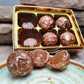 Salted Caramel Milk Chocolate Truffles 