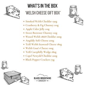 Welsh Cheese Gift Box Contents 