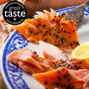 Award winning Oak roasted Peppered Salmon 