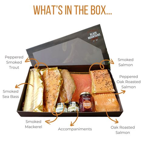 What's in the box Smoked Fish Gift Box