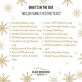 Welsh Family Festive feast Hamper Contents 